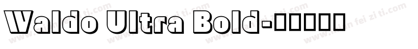 Waldo Ultra Bold字体转换